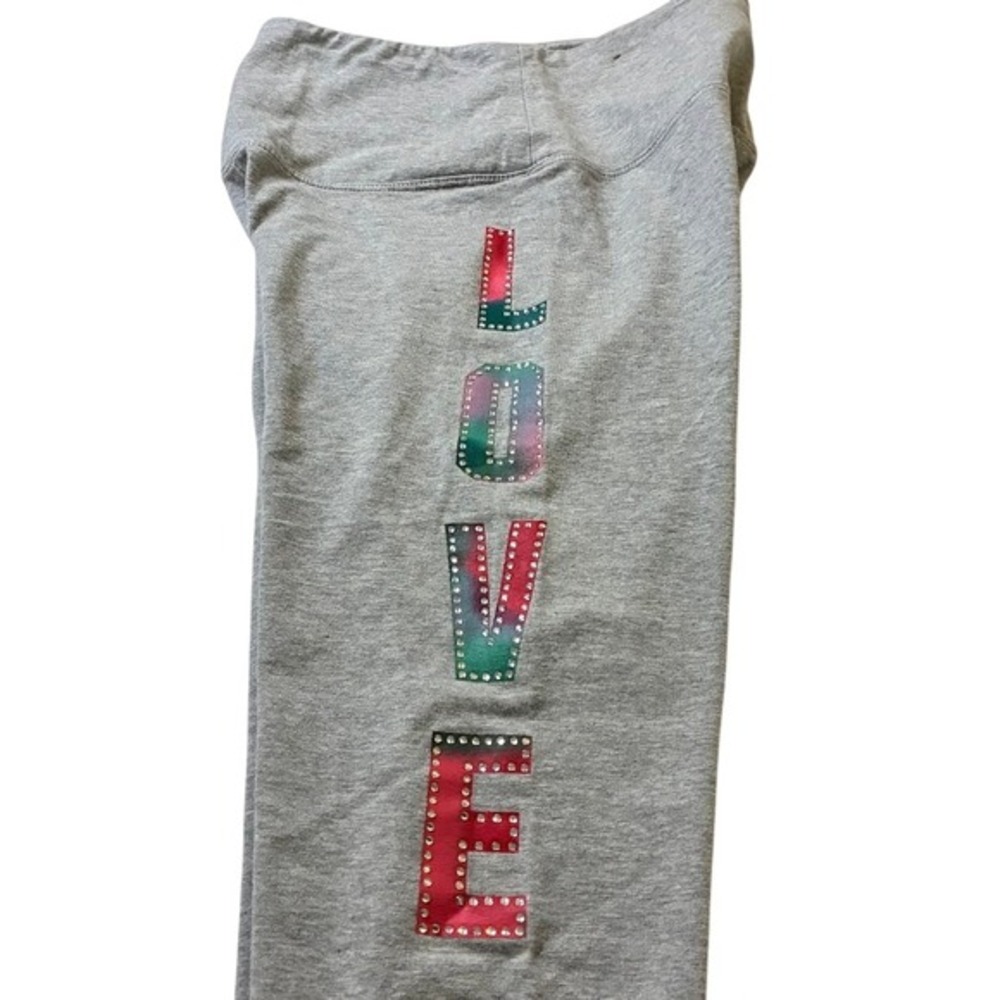 Victoria's Secret VS Pink Yoga Pants Small leggings‎ bling letters 2022